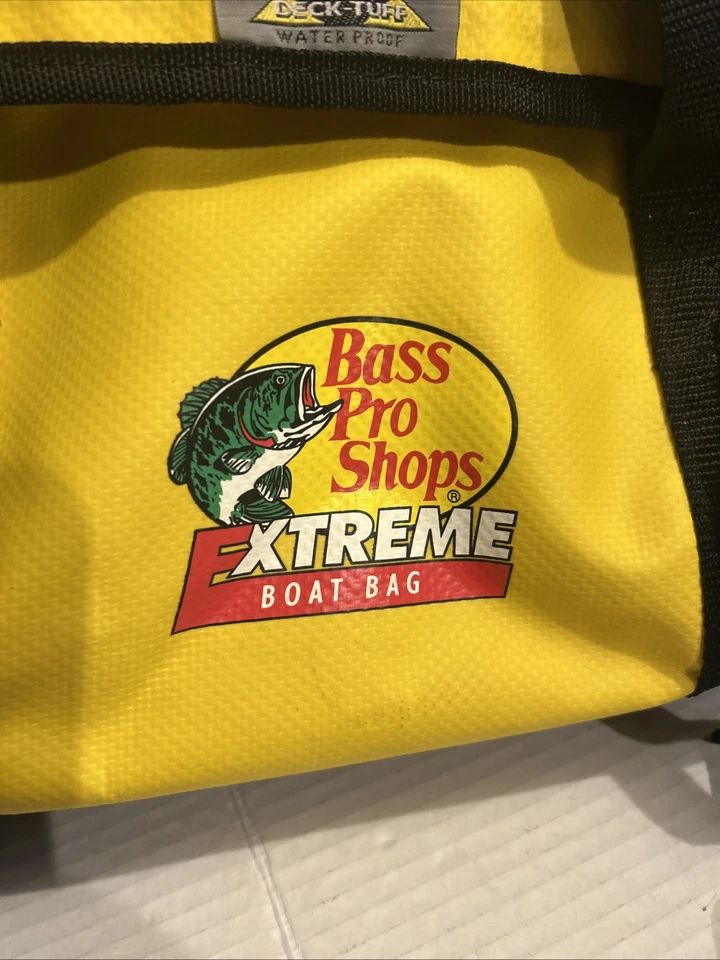 Bass Pro Shops, Extreme Boat, Bolso, Grande Amarillo y Negro Foto 2 de 4