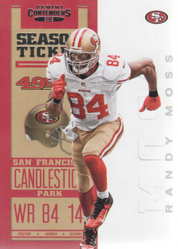 Randy Moss #84 2012 Panini Contenders card
