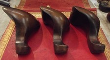 Restaurierungsmaterial Holz, Nr. 287, 3 St. Möbelfüße,  geschweift, Chippendale,