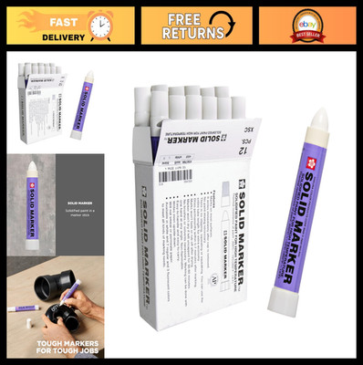 Sakura White Permanent Paint Markers 12 Pack for Wood Glass Windows