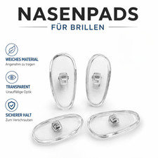 Brillen Nasenpads zum Schrauben Transparent E...