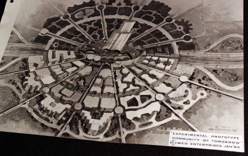 EPCOT Vintage Concept Print Walt Disney 1966 WED Enterprises City of the Future - Picture 8 of 10