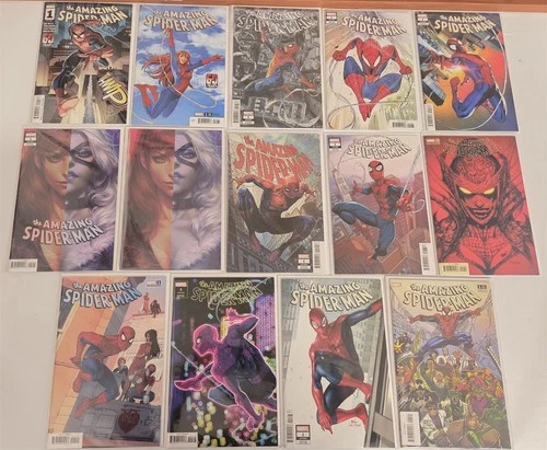 AMAZING SPIDER-MAN (2022) #1 Variant Lot of (14) Comics HI GRADE NM/M 9.8