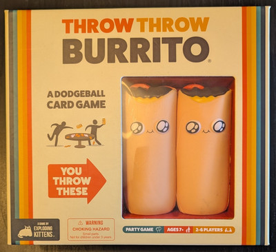 THROW THROW BURRITO Dodgeball Card Game by EXPLODING KITTENS USED/100% COMPLETE