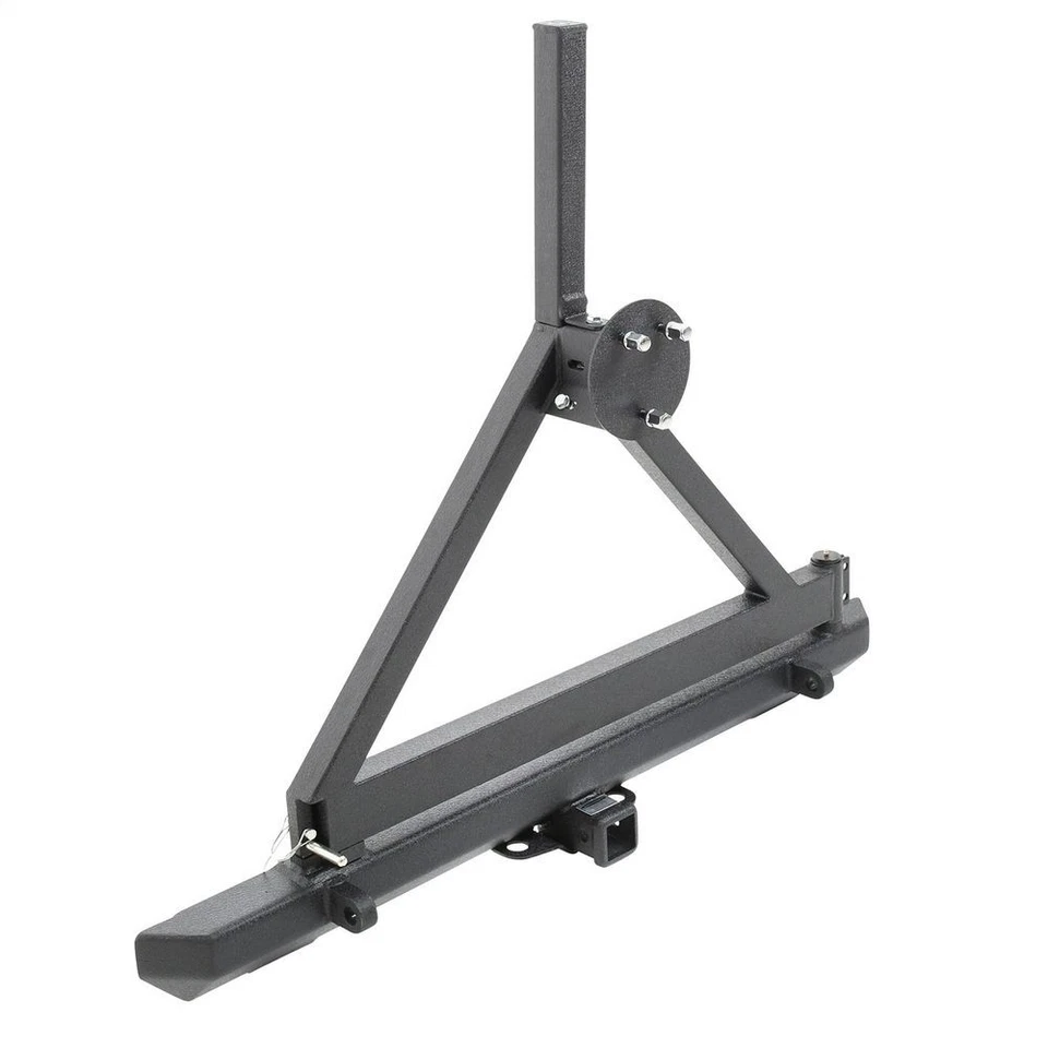 Smittybilt 76651D SRC 经典后保险杠带 D 形环、挂钩和轮胎托架 — 第 3/4 张图片