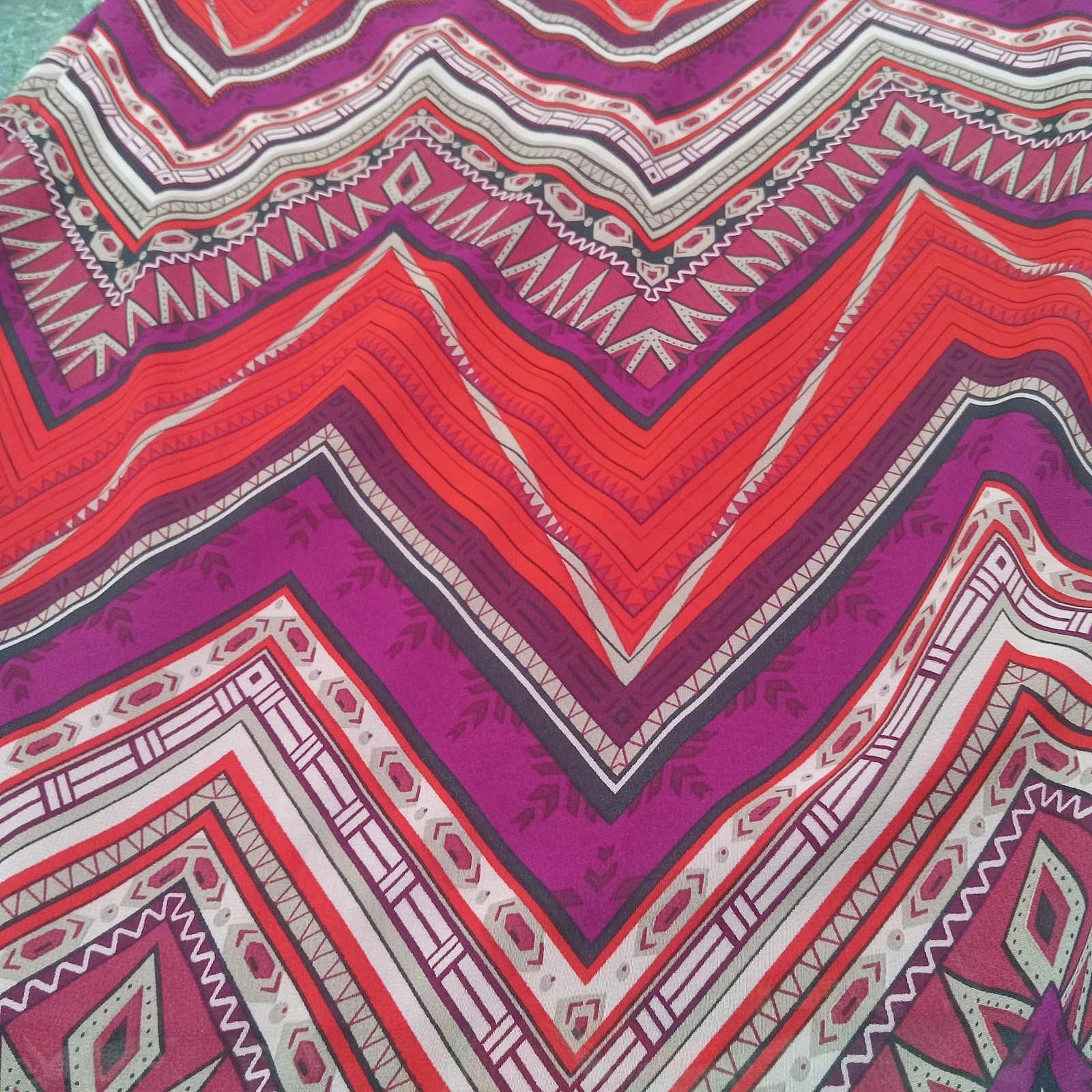 Abito Alyx taglia XL 16 completamente foderato manica lunga floreale magenta spalle scoperte us intime ottimeioni