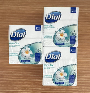 Dial White Tea Gentle Cleansing Skin Care Bar Soap, 3-Pack 9 bar (discontinued )