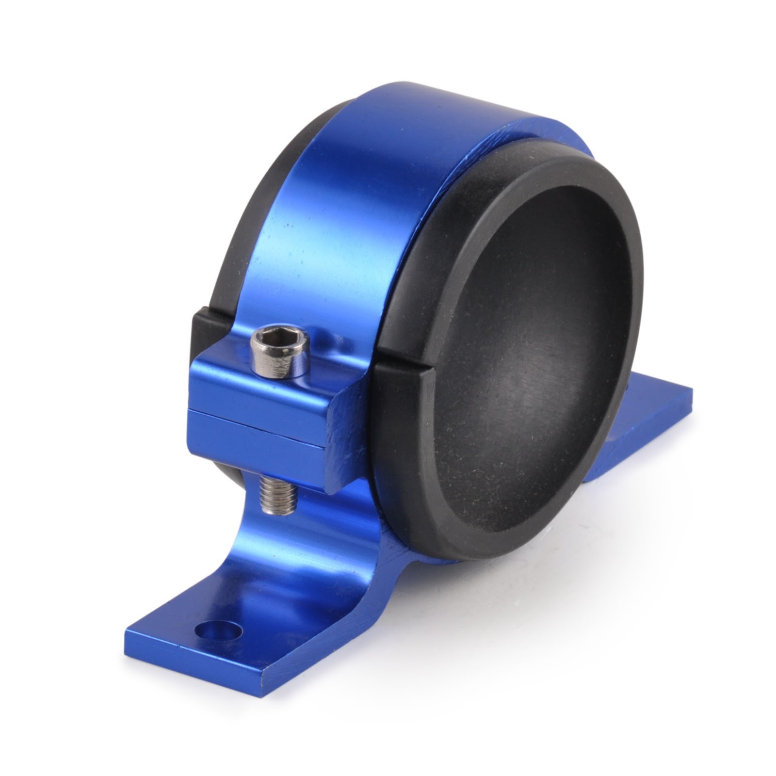 Fuel Pump Clamp Mounting Bracket in Blue for Walbro Sytec and Powermax High Pump