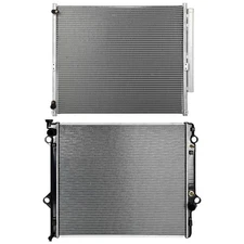 Radiator + AC Condenser Cooling For 2003-2009 Lexus GX470 Toyota 4Runner