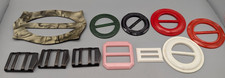 Lot Of 11 Vintage 8 Plastic 3 Metal Military Belt Buckles