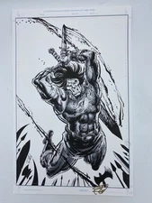 CONAN COMIC ART PAGE LIMITED EDITION PRINT BY SCOTT REED 2010