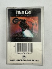MEATLOAF: Bat Out Of Hell Music Cassette (1977 EPIC) Classic Rock