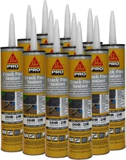SIKA Sikaflex Crack Flex Sealant - Gray, 10.1 Fl Oz (Pack of 12), Gray 