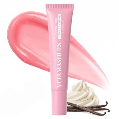 Vitamasques Lip Butter Balm Vanilla Creme Korean Lip Balm 0.33 fl oz Peptide Lip