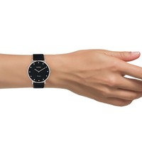 Oozoo Leder Unisex Uhr C20247 Analog Quarzuhr Armband Schwarz Vintage UOC20247