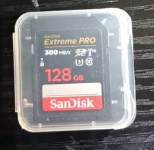 128GB Sandisk Extreme Pro 300MB/s UHS-II V90 Class 10 U3 SDXC Memory Card