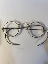 Antique Art Deco Shuron Spectacle Frames Etched Needs Nose Guard 