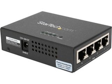 StarTech POEINJ4G 4-port Gigabit midspan - PoE injector - 802.3at / af