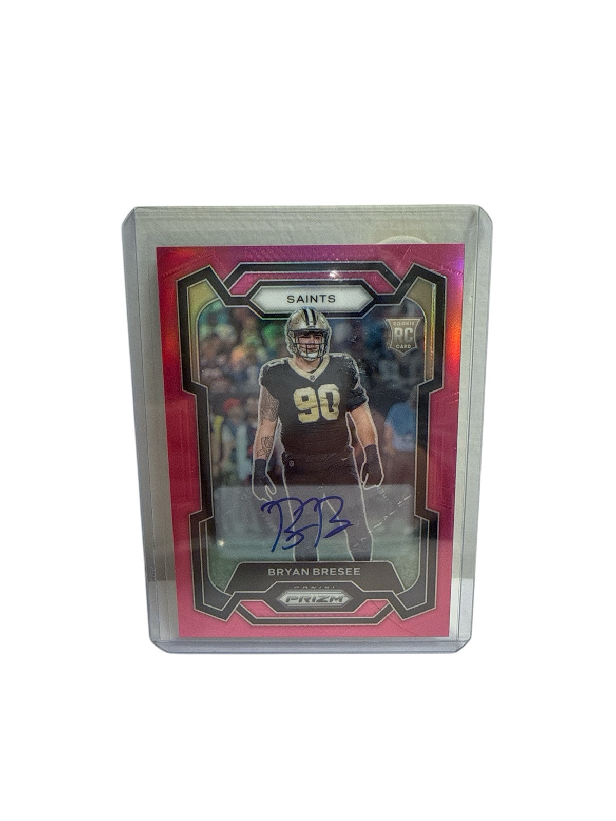2023 Panini Prizm - Rookies Pink Prizm Autographs #372 Bryan Bresee (AU, RC)