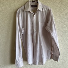 Vintage Chaps Ralph Lauren Dress Shirt Mens 15.5 32/33 Striped Button Down