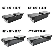 60"/63"/69"/72" Heavy Duty Aluminum Gull Wing Crossover Truck Trailer Tool Box