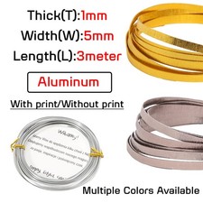 Colors Aluminum Flat Wire 5mm Bendable Metal Craft Jewelry Making Wires Strip