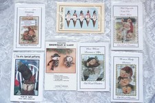 Lot of 7 Winter/Christmas Craft Sewing Patterns Santa Mouse/Snowmen/Gingers