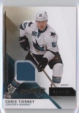 2014-15 SP Game Used Rookies Gold Jerseys /499 Chris Tierney #184 q2b