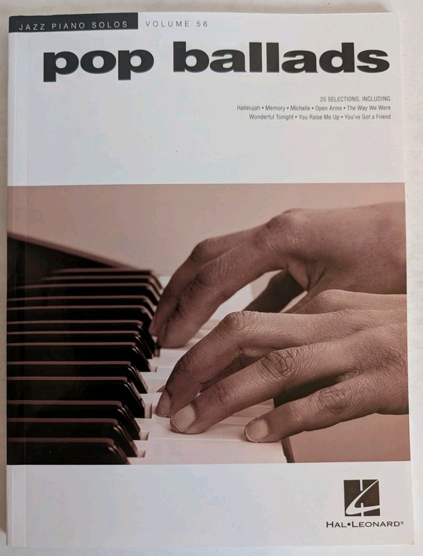 Pop Ballads Sheet Music Jazz Piano Solos Series Songbook Sheet Music