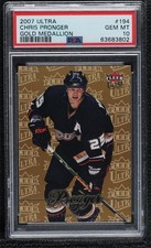 2007-08 Fleer Ultra Gold Medallion Edition Chris Pronger PSA 10 GEM MT HOF 00ur