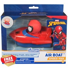 SwimWays Spider-Man Air Boat Pool Toy Spiderman Party Bath Toy