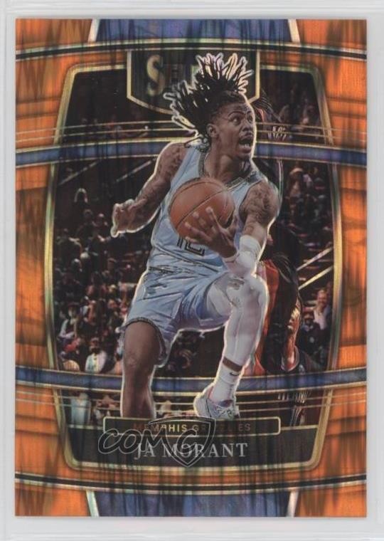2021-22 Panini Select Concourse Orange Flash Prizm Ja Morant #75 12g7
