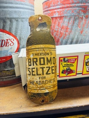 Bromo Seltzer Shoe Porcelain Advertising Sign