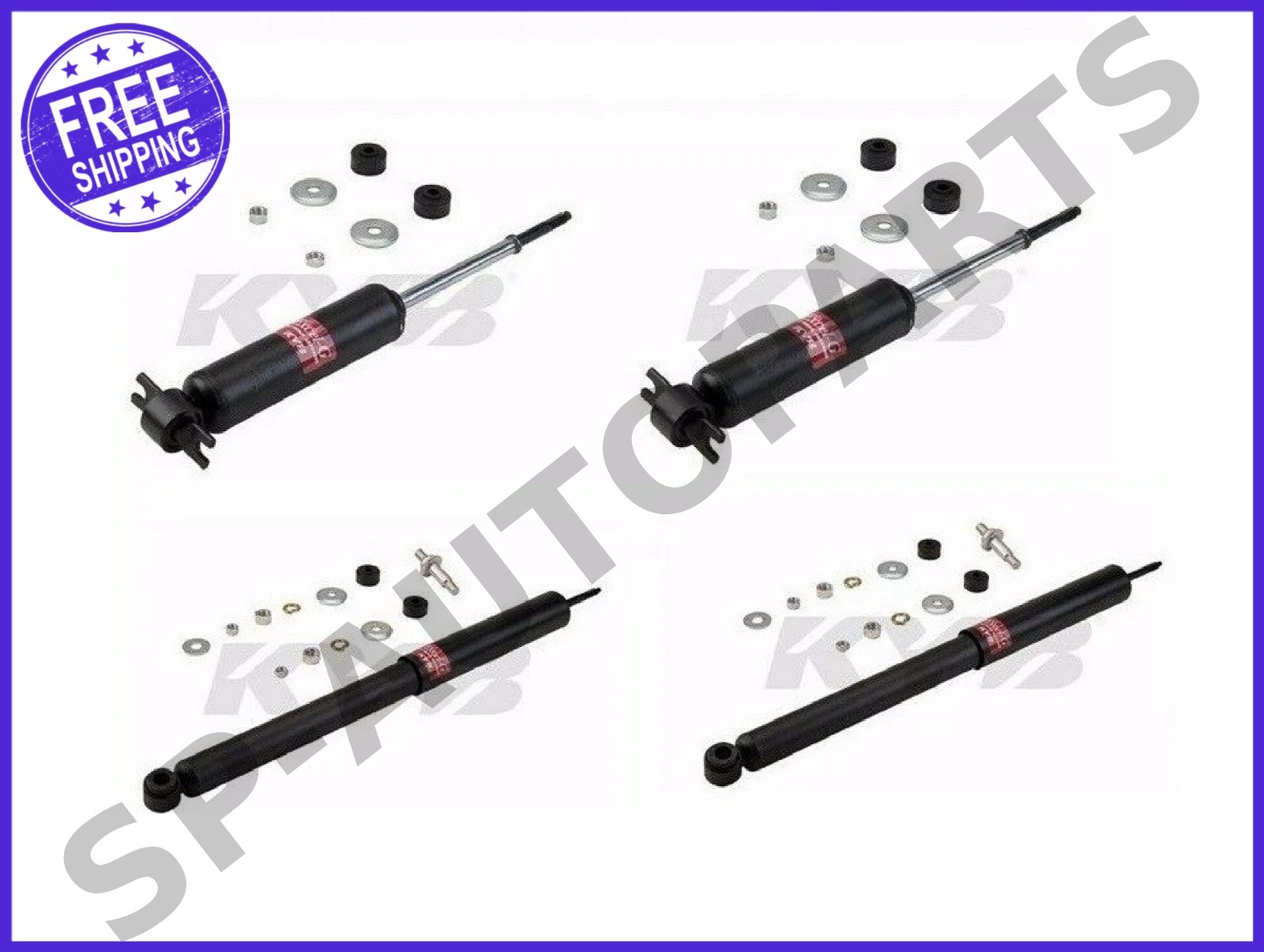 KYB 4 Shocks For Chevrolet Belair 55 56 57 1955 1956 1957 Full Set ...