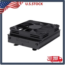 chromax.Black, Low-Profile CPU Cooler for AMD AM4 (Black)