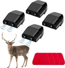 4 PCS Deer Whistles for Car, Automotive Deer Warning Whistle Devices, Animal War