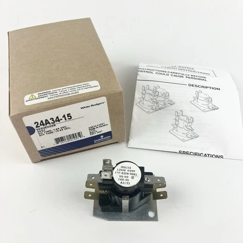 New OEM Emerson White-Rodgers 24a34-15 Fan/Heat Pump Sequencer