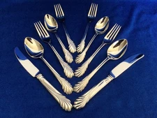 Yamazaki Cove Flatware Two 5-Piece Place Settings Japan