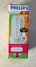 Philips Energy Saver Light Bulb 11 Watt Energy, 60 Watt Light Large Screw type