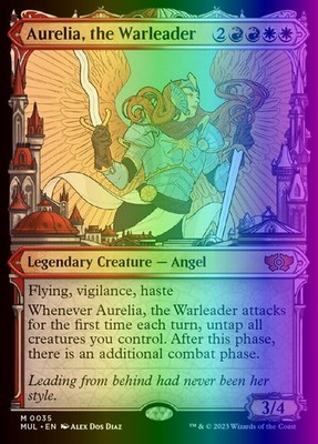 Aurelia, the Warleader (35/275) March of the Machine Multiverse Legends LP FOIL