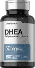 Horb?ach DHEA 50mg | 150 Comprimidos | Sin OGM, Suplemento Sin Gluten