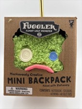 Fuggler Mini Backpack Keychain Green New in box With Stationery
