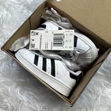 Adidas Superstar Toddler's Shoes Cloud White/Core Black fU7717 Sneakers New Box