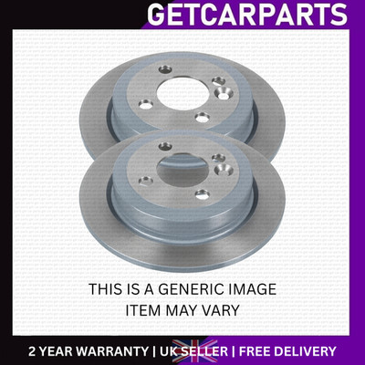 Ford Grand Tourneo Connect 2013-2022 Pair Rear Solid Brake Discs 280mm 1.5 / 1.6