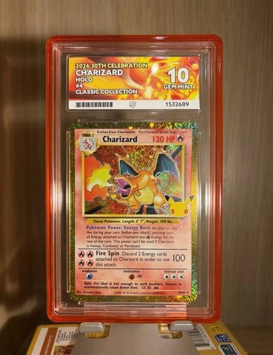 ACE 10 - 2026 - Charizard - 30th Celebration - 4/102 - Holo - Classic Collection