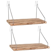 Fabric Wall Cubicle Shelf with Hooks for Work Decor, 11.8' Wooden Cubicle Org...