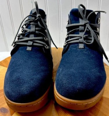 FORSAKE Freestyle Mid Boots Suede Leather Lace Up Mens Sz 10 Casual Shoe Navy 
