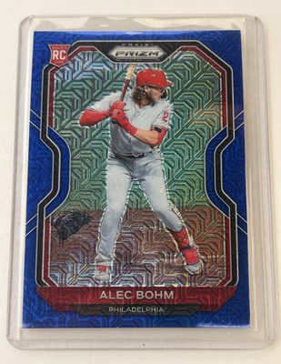 2021 Panini Prizm Blue Prizm Tier II Alec Bohm RC #140 Phillies 159/199
