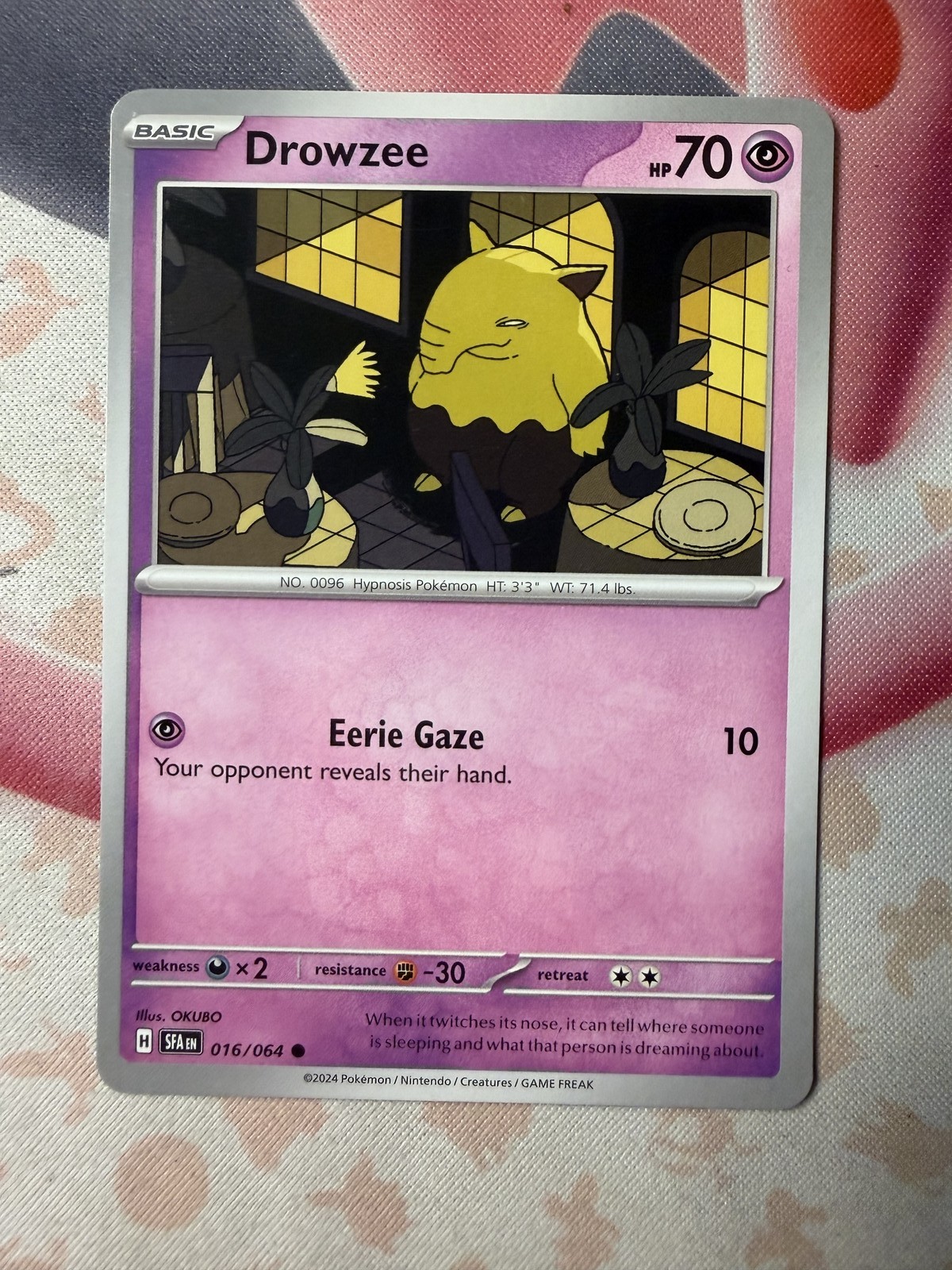 Drowzee Common SV: Shrouded Fable 016/064 NM English