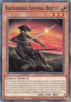 Ragnaraika Samurai Beetle MP25-EN343 1st Edition 2025 Mega-Pack NM